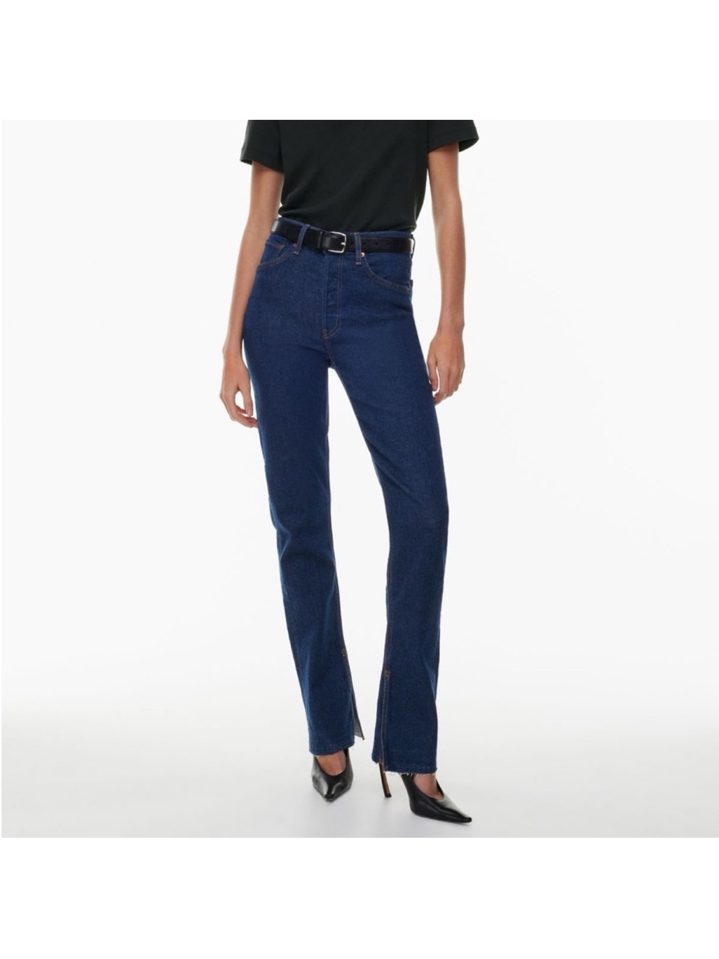 New W/Tags! Wmns. Re/Done 70s High Rise Skinny Boot With Side Slits. 25!